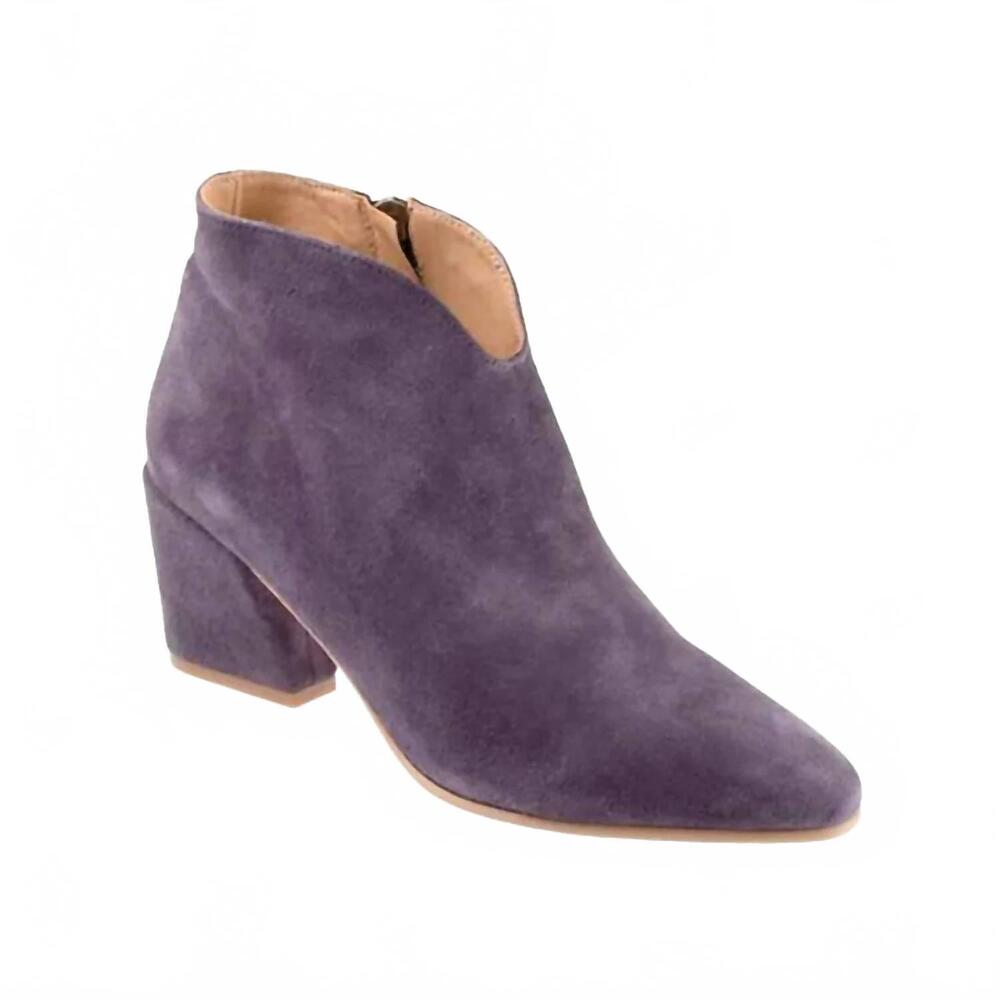 NEW BUENO women's sophie boots in indigo suede